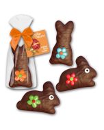 Schokohasen aus Osterbrot als Gebäck, Werbegeschenk Ostern