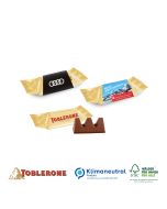 TOBLERONE Mini 8g mit Werbeschuber zu Ostern bedrucken (ab 500 Stück)