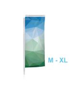 Nachdruck als Ersatzfahne für Beachflag M, L oder XL rechteckig als Square-Flag