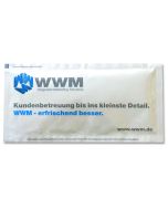 Erfrischungstücher WWM als Werbemittel bedrucken