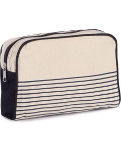 Kimood Kulturbeutel aus Baumwollcanvas – mariner Stil