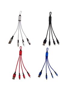 GADGETS 3in1 Mini Nylon Ladekabel