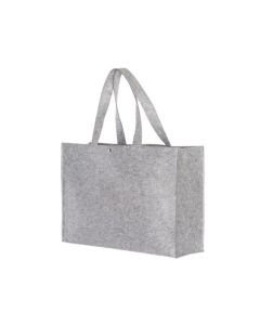 filz Blockstasche klein Grau