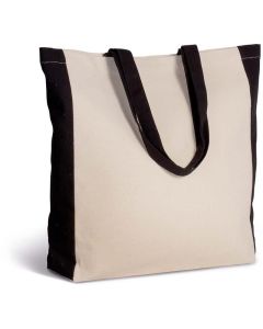 Kimood Zweifarbige Tasche im Cabas-Stil