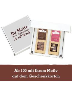 2 Premium Snacks im Geschenkkarton (versandfähig)