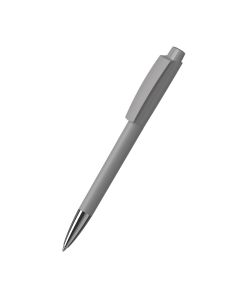 Klio-Eterna - Zeno softtouch/high gloss Mn - Druckkugelschreibersofttouch grau