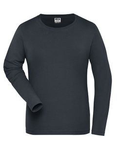 James&Nicholson - Ladies´ BIO Stretch-Longsleeve Work - SOLID -