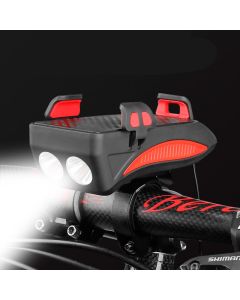 Powerbank mit LED-Licht "Power Bike Holder" rot
