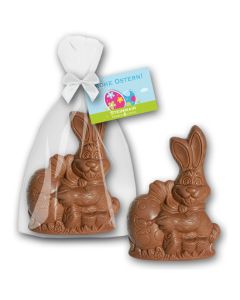Osterhase Maler im Glanzbeutel mit Karte 180g (ab 25 Stück)