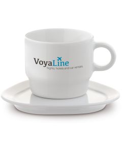 Set aus Tasse mit Dreieck Teller Satellite 180 ml (ab 100 Stück)