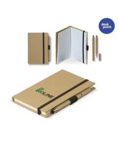 Notizbuch Karton A6 mit Kugelschreiber (ab 100 Stück)