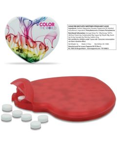 Pfefferminzdose Herz inkl. Digitaldruck (ab 250 Stück)
