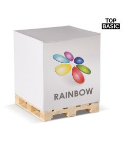 Zettelblock auf Holzpalette 840 Blatt (ab 100 Stück)