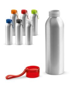 Einwandige Aluminium Wasserflasche 600 ml (ab 100 Stück)