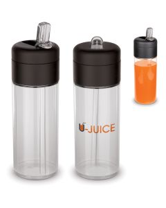 Trinkflasche Flow mit Trinkhalm 500 ml (ab 50 Stück)