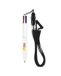 BIC 4 Colours Mini with Lanyard (ab 250 Stk.)