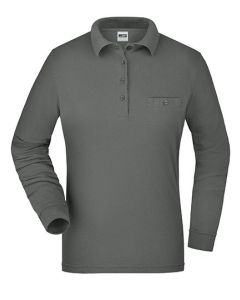 James&Nicholson - Ladies´ Workwear Polo Pocket Longsleeve