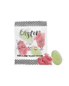 Weiße Tüte  Ostersüßigkeiten vegan