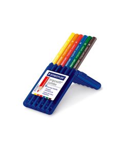 STAEDTLER 6er Etui Jumbo Dreikant Farbstifte 158SB6W (ab 100 Stück)