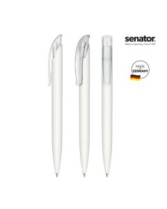 senator® Challenger Soft Touch  Druckkugelschreiber, weiß