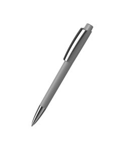 Klio-Eterna - Zeno softtouch/high gloss MMn - Druckkugelschreibersofttouch grau