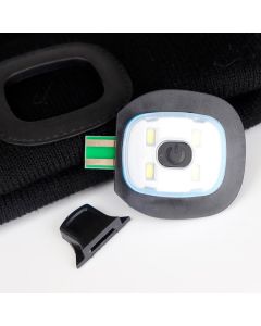 BEANIE DUOLIGHT RECHARGEABLE BLACK HUOMIO