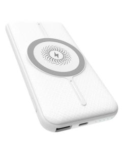 Wireless Charger und Powerbank "Magnetic" weiß