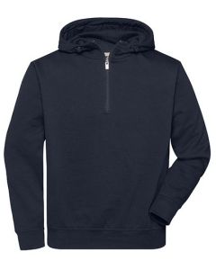 James&Nicholson - BIO Workwear-Half Zip Hoody