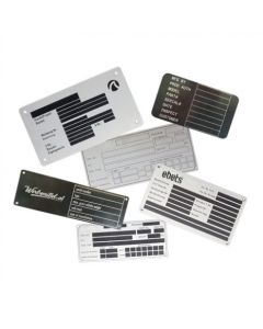 Typenschild Aluminium
