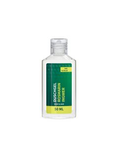 Duschgel Rosmarin-Ingwer, 50 ml, Body Label (R-PET)
