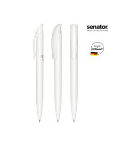 senator® Challenger  Matt Recycled Druckkugelschreiber, weiß