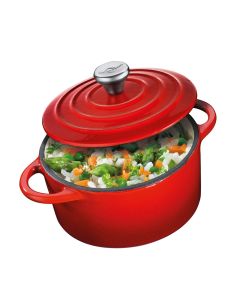 Küchenprofi Mini-Cocotte rund 10cm rot