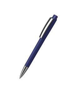 Klio-Eterna - Zeno softtouch/high gloss MMn - Druckkugelschreibersofttouch dunkelblau
