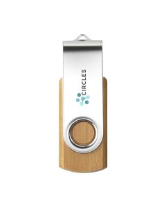 USB Twist Bamboo aus Vorrat 32 GB