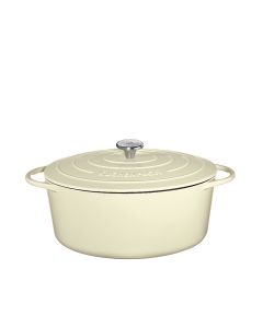 Küchenprofi Bratentopf oval 35cm creme