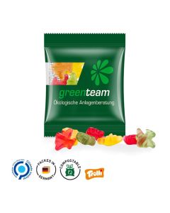 Minitüte,10 g, kompostierbare Folie transparent, Trolli Fruchtgummi, 10% Fruchtsaft