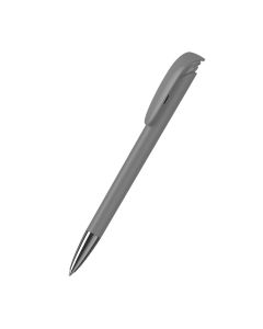 Klio-Eterna - Jona softtouch/high gloss Mn - Druckkugelschreibersofttouch grau