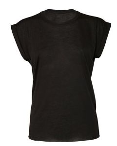 Bella - Women´s Flowy Muscle Tee With Rolled Cuff