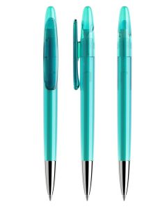 Prodir DS5 TTC Transparent mit verchromter MetallspitzeAqua transparent