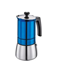 Cilio Espressokocher TOSCA 6T Edelstahl blau