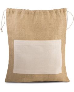 Kimood Tasche aus Jutestoff mit Kordel