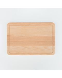 Schneidebrett mit Rille aus Buche 300x200x15 mm