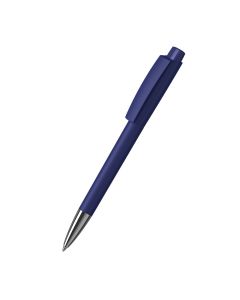 Klio-Eterna - Zeno softtouch/high gloss Mn - Druckkugelschreibersofttouch dunkelblau