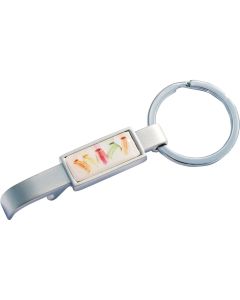 RECTOBOTTLE Schlüsselanhänger Chrome matt