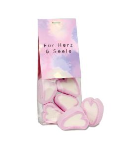 Naschbeutel Marshmallow Herzen