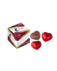 Box mit 3 Schokoladenherzen