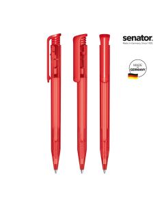 senator® Super Hit Clear  Druckkugelschreiber, weiß