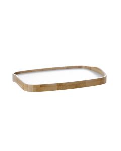 Stelton Emma Serviertablett white Bambus
