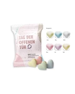 Traubenzuckerherzen bunt Werbetüte