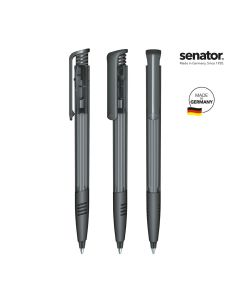 senator® Super Hit Clear SG  Druckkugelschreiber, grau Cool Gray 9